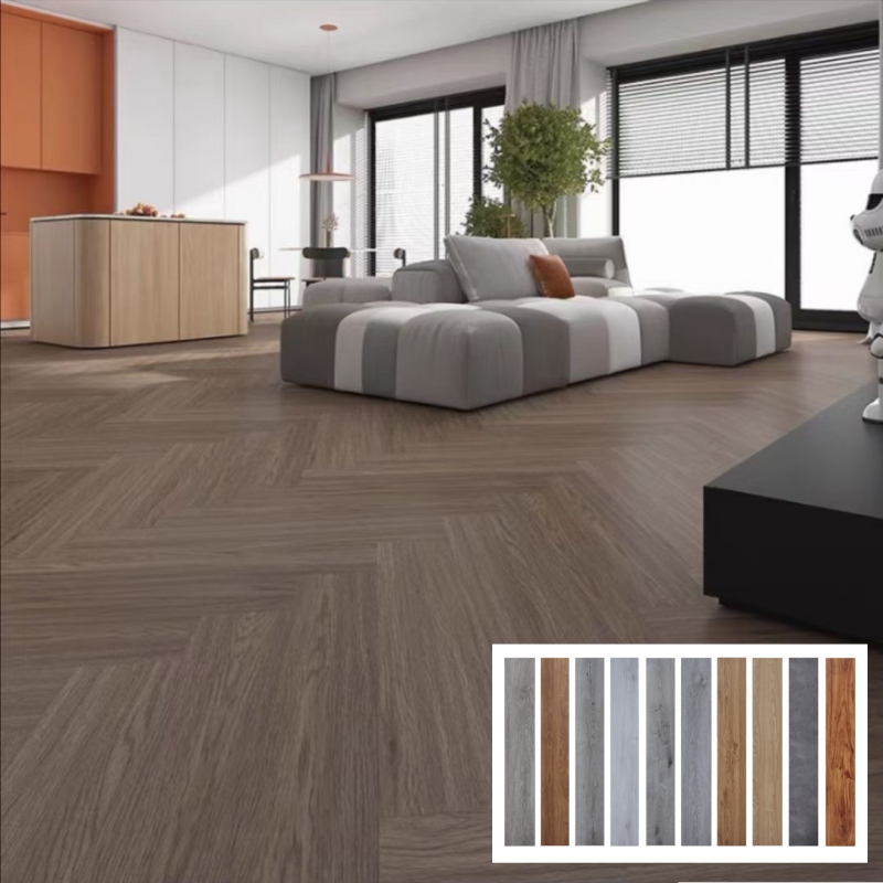 SPC herringbone flooring